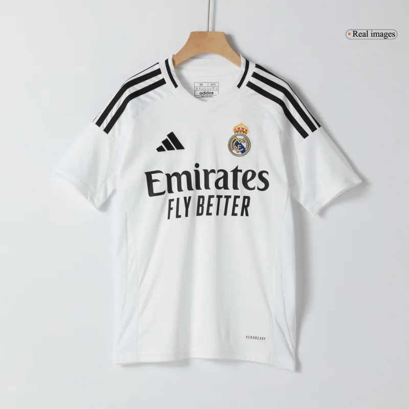 BELLINGHAM #5 Real Madrid Home Kids Soccer Jerseys Kit 2024/25