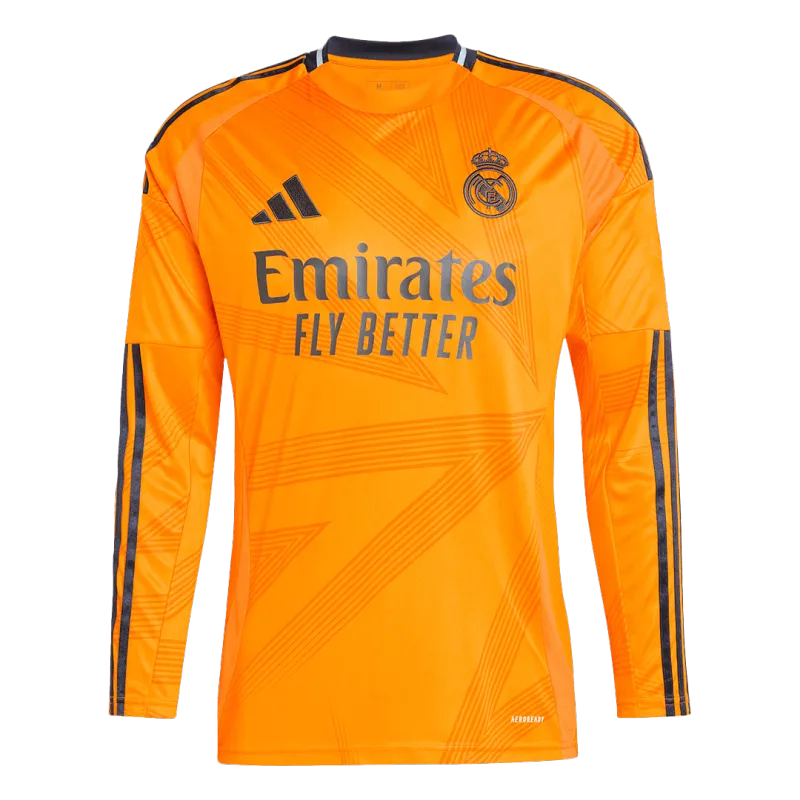Real Madrid Away Long Sleeve Soccer Jersey 2024/25