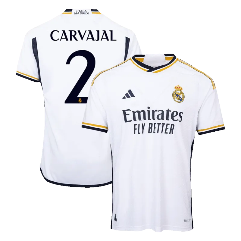 CARVAJAL #2 Real Madrid Home Authentic Soccer Jersey 2023/24