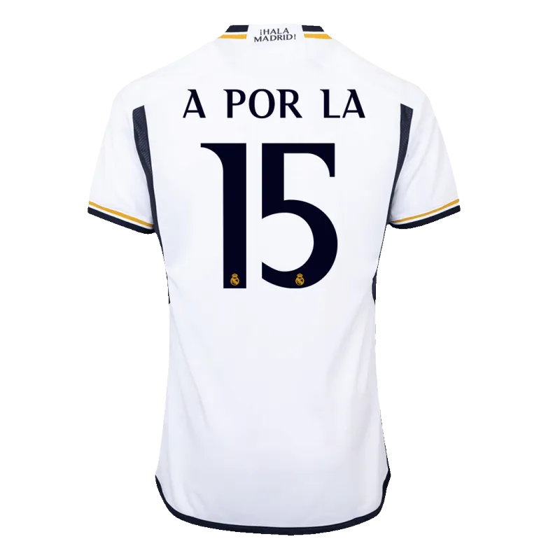 A POR LA #15 Real Madrid Home Authentic Soccer Jersey 2023/24