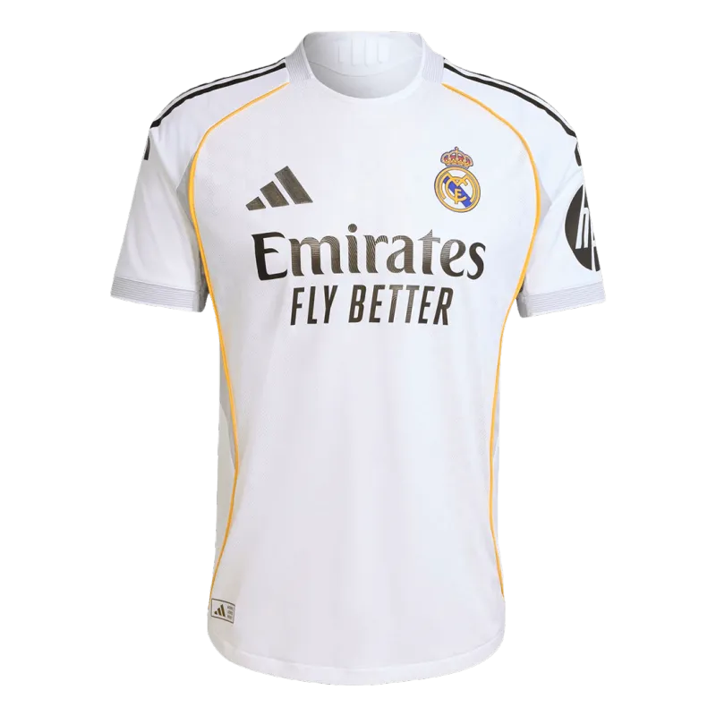 BELLINGHAM #5 Real Madrid Home Authentic Soccer Jersey 2025/26