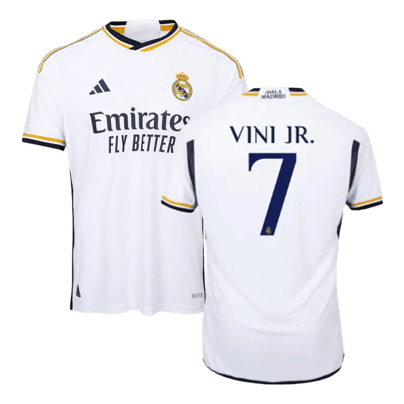 VINI JR. #7 Real Madrid Home Authentic Jersey 2023/24