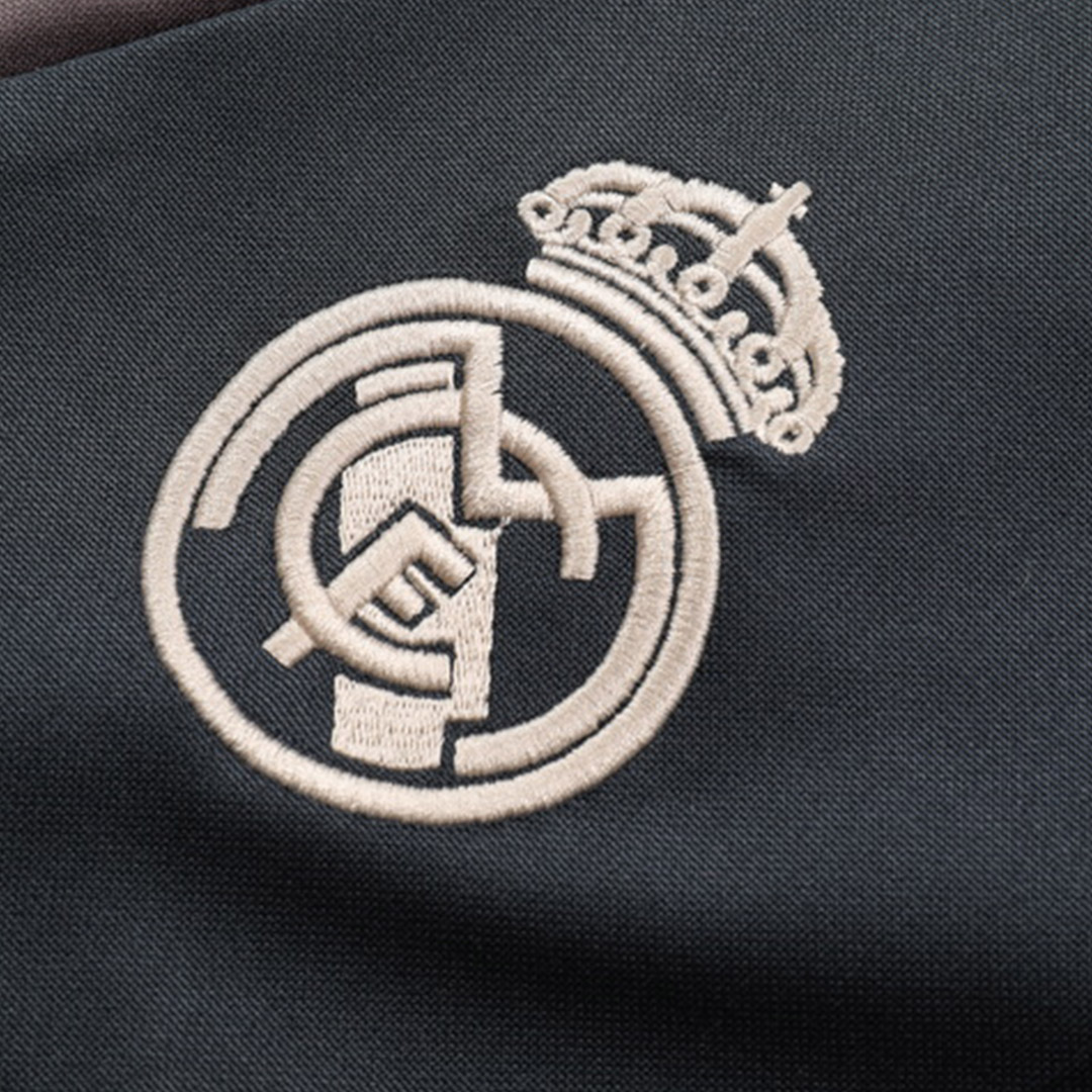 Real Madrid 1/4 Zip Tracksuit 2024/25 Gray