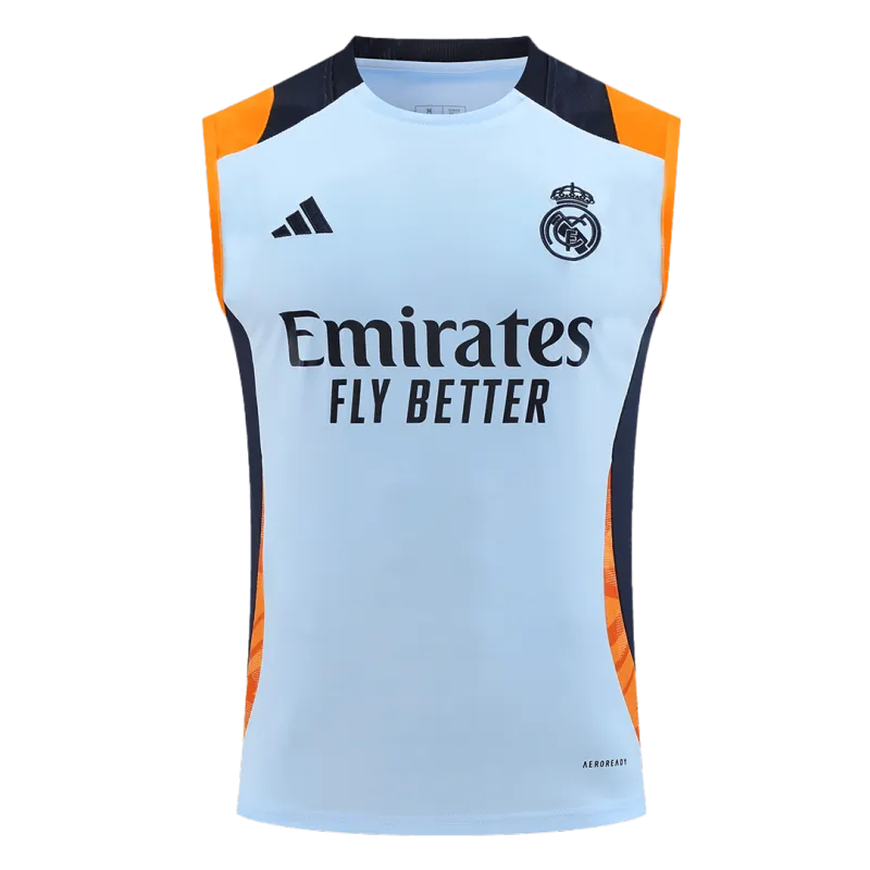 Real Madrid Pre-Match Sleeveless Top 2024/25 Blue