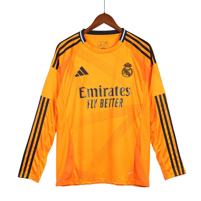 Real Madrid Away Long Sleeve Soccer Jersey 2024/25