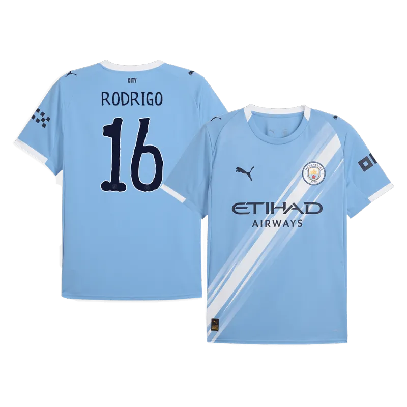 RODRIGO #16 Manchester City Home Soccer Jersey 2025/26   Club World Cup