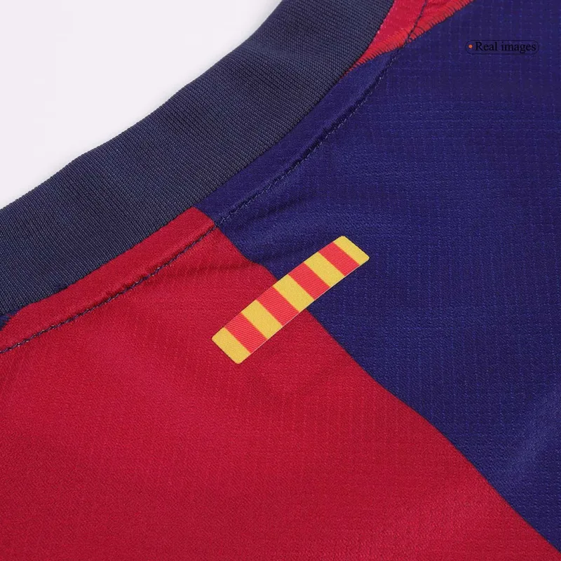 LAMINE YAMAL #19 Barcelona Home Soccer Jersey 2024/25   Spotify Logo Without Text