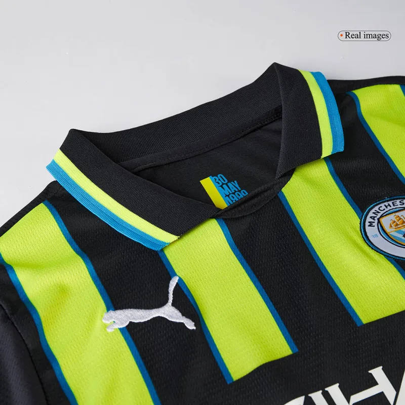 Manchester City Away Kids Soccer Jerseys Kit 2024/25