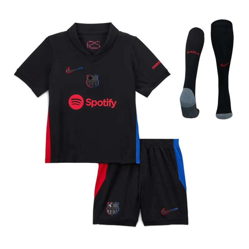 Barcelona Away Kids Soccer Jerseys Full Kit 2024/25