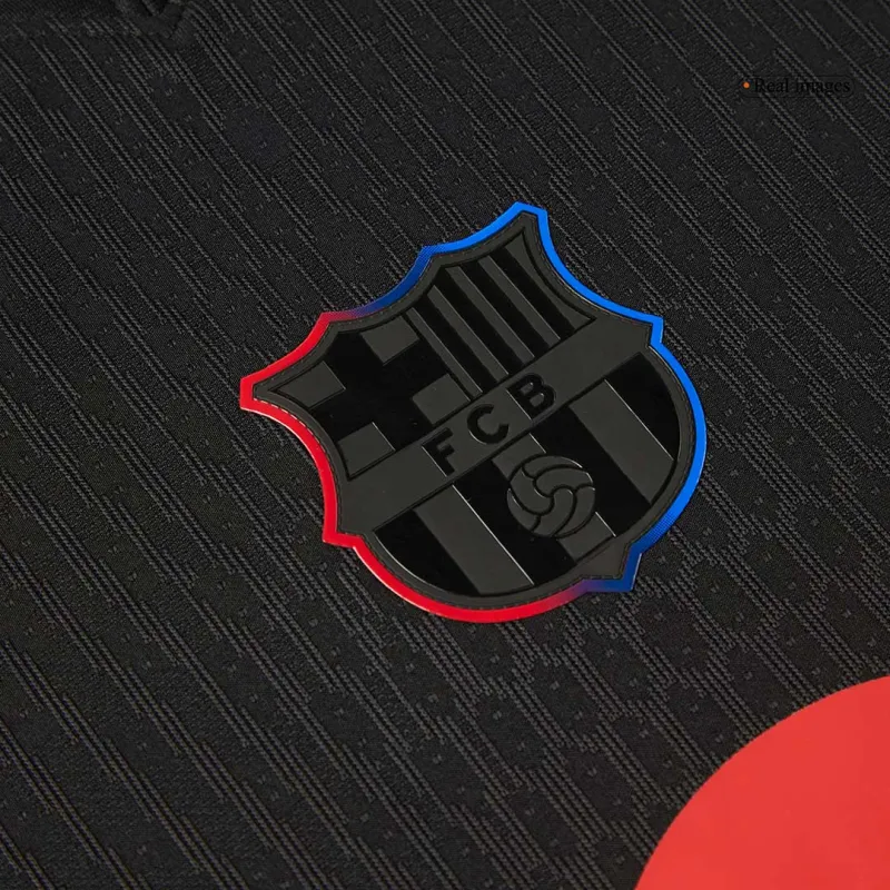 Barcelona Away Authentic Soccer Jersey 2024/25   Spotify Logo Without Text