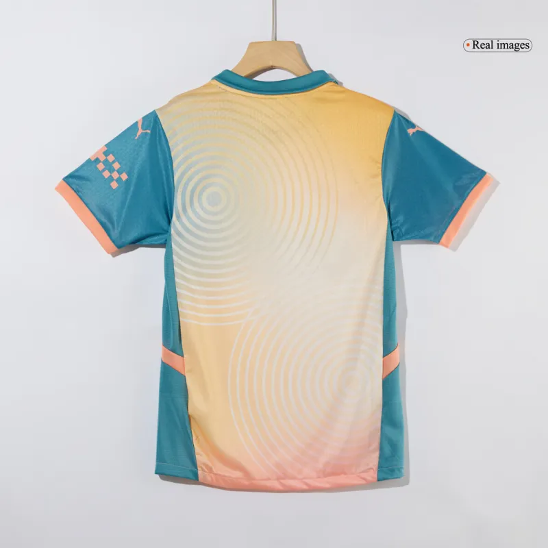 DE BRUYNE #17 Manchester City Fourth Away Authentic Soccer Jersey 2024/25   Definitely City