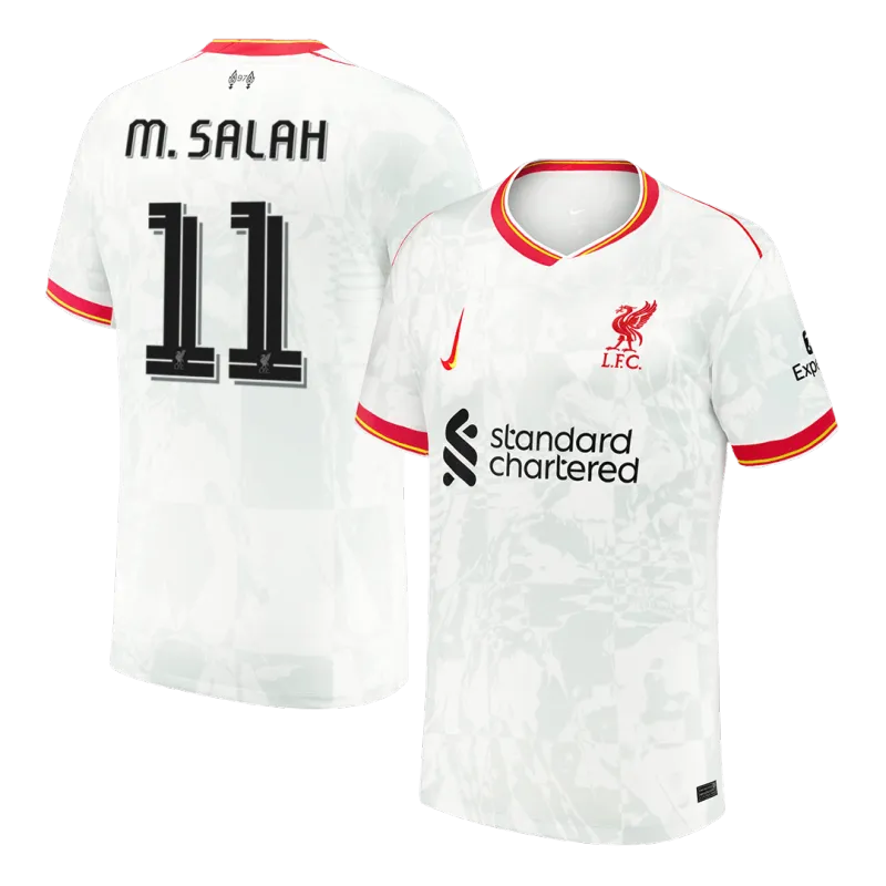 M.SALAH #11 Liverpool Third Away Soccer Jersey 2024/25   UCL