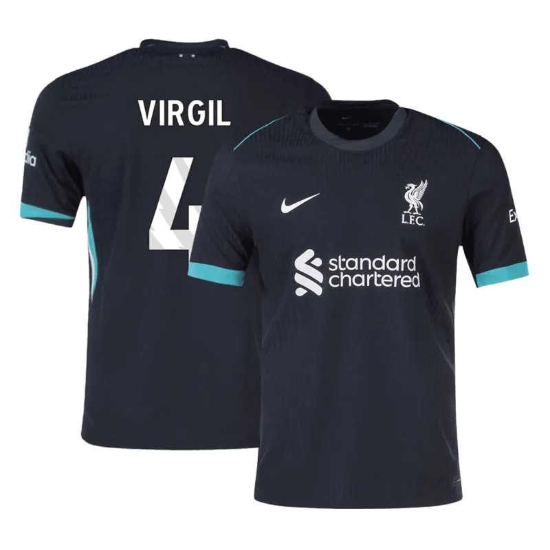 VIRGIL #4 Liverpool Away Authentic Soccer Jersey 2024/25