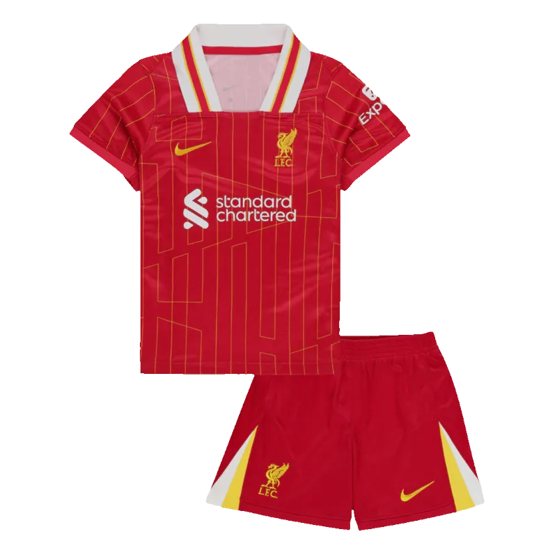 Liverpool Home Kids Soccer Jerseys Kit 2024/25
