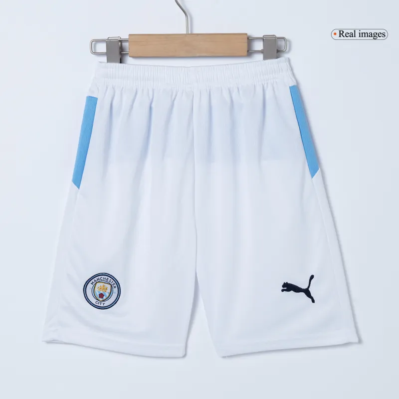Manchester City Home Kids Soccer Jerseys Kit 2025/26