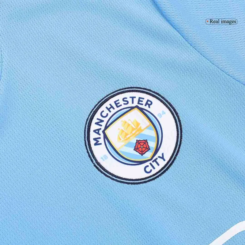 RODRIGO #16 Manchester City Home Soccer Jersey 2024/25   UCL