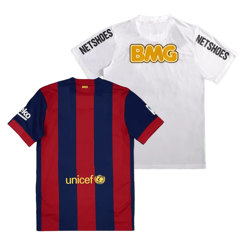 Vintage Jersey Barcelona Home 2014/15   Vintage Jersey Santos FC Home 2012