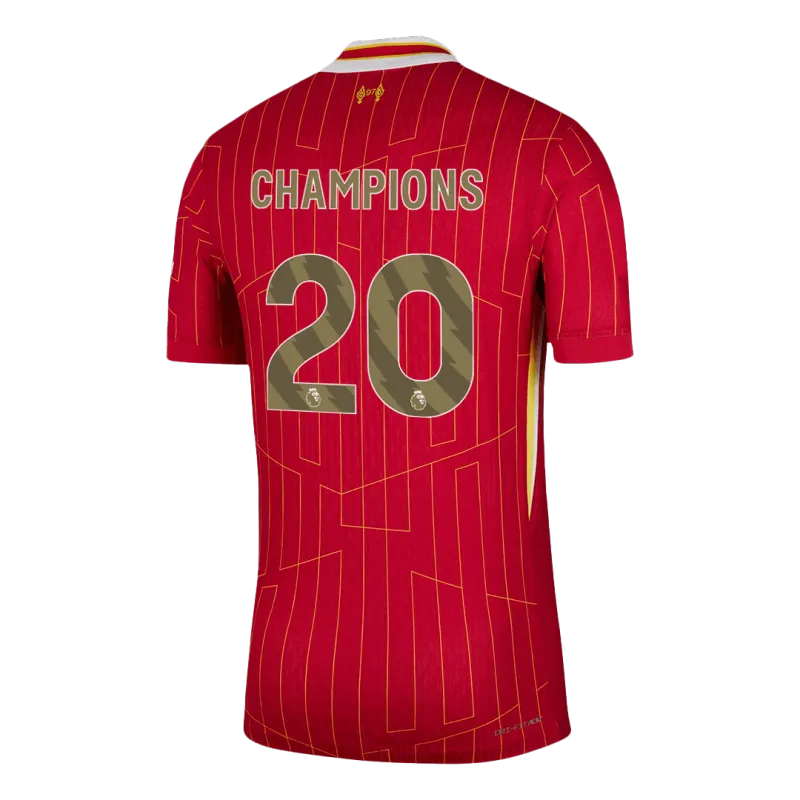 CHAMPIONS #20 Liverpool Home Authentic Soccer Jersey 2024/25