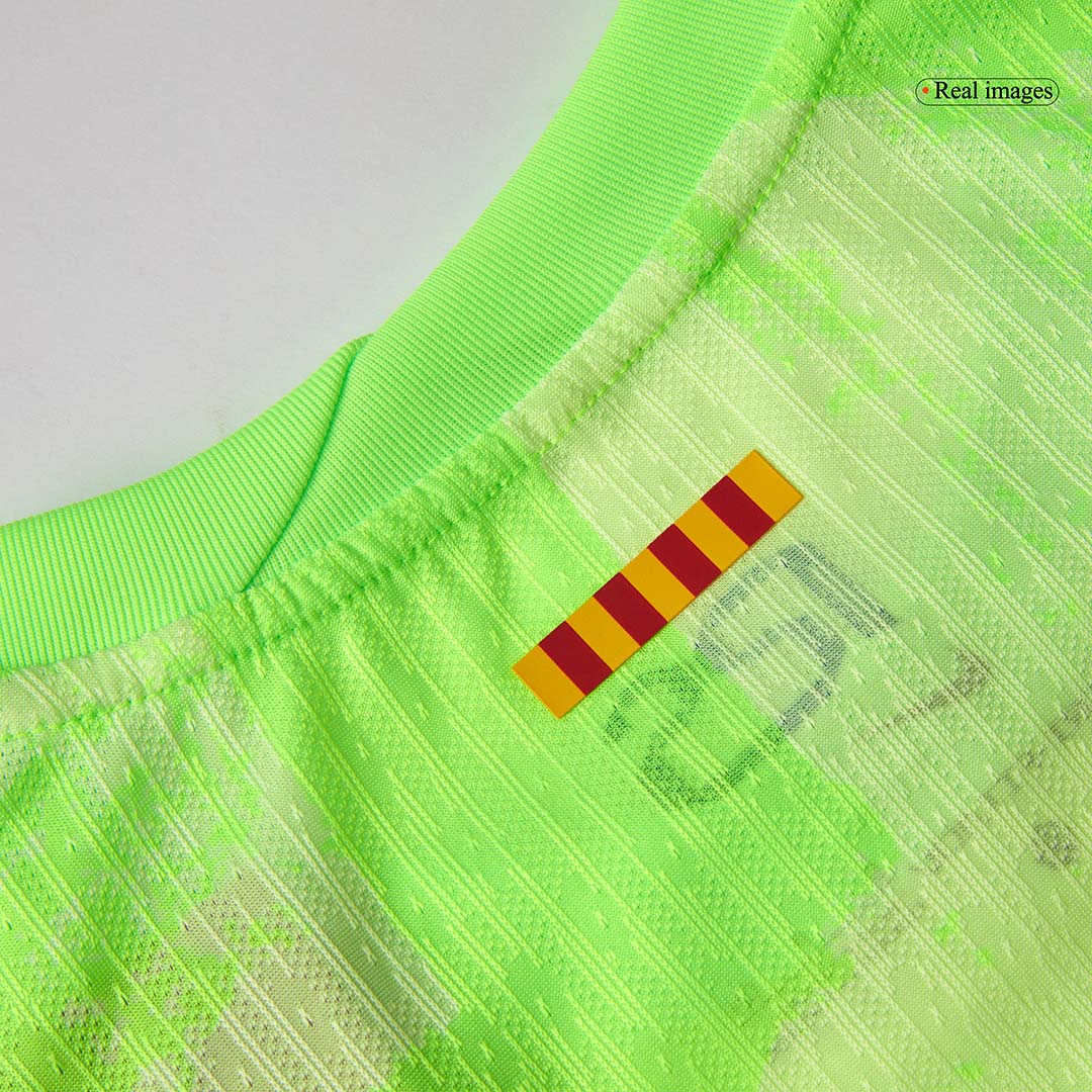 LAMINE YAMAL #19 Barcelona Third Away  Authentic Soccer Jersey 2024/25- UCL（Spotify Logo Without Text）