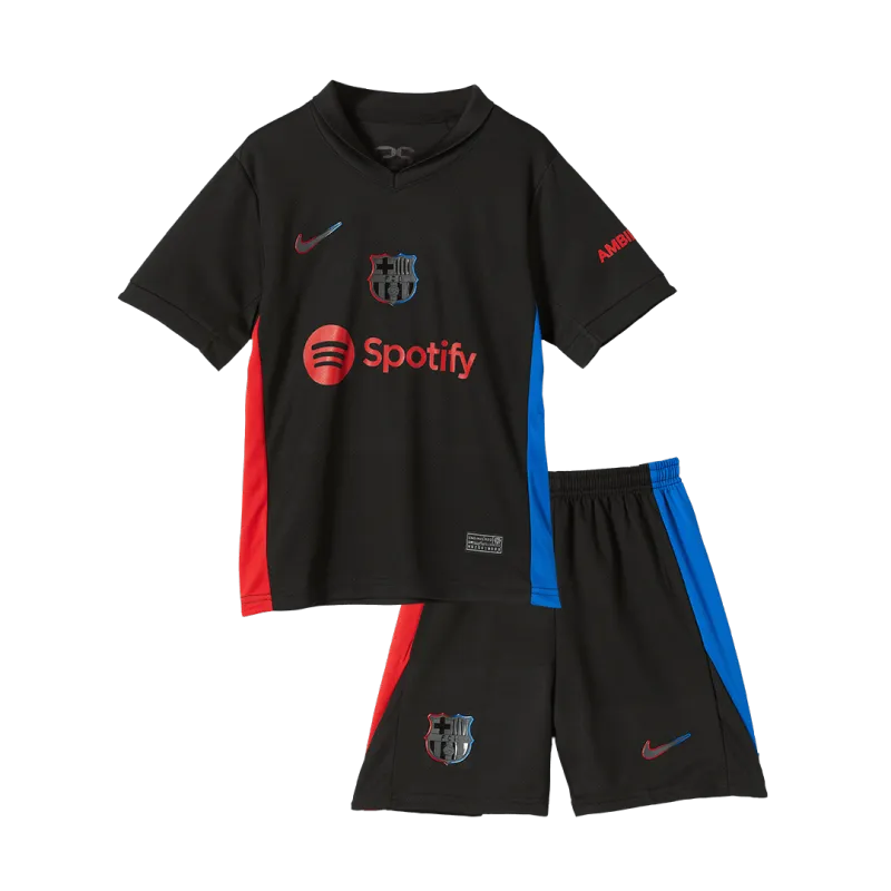 Barcelona Away Kids Soccer Jerseys Kit 2024/25