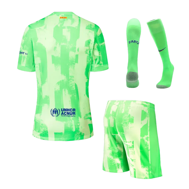 Barcelona Third Away Jerseys Full Kit 2024/25- (Spotify Logo Without Text)