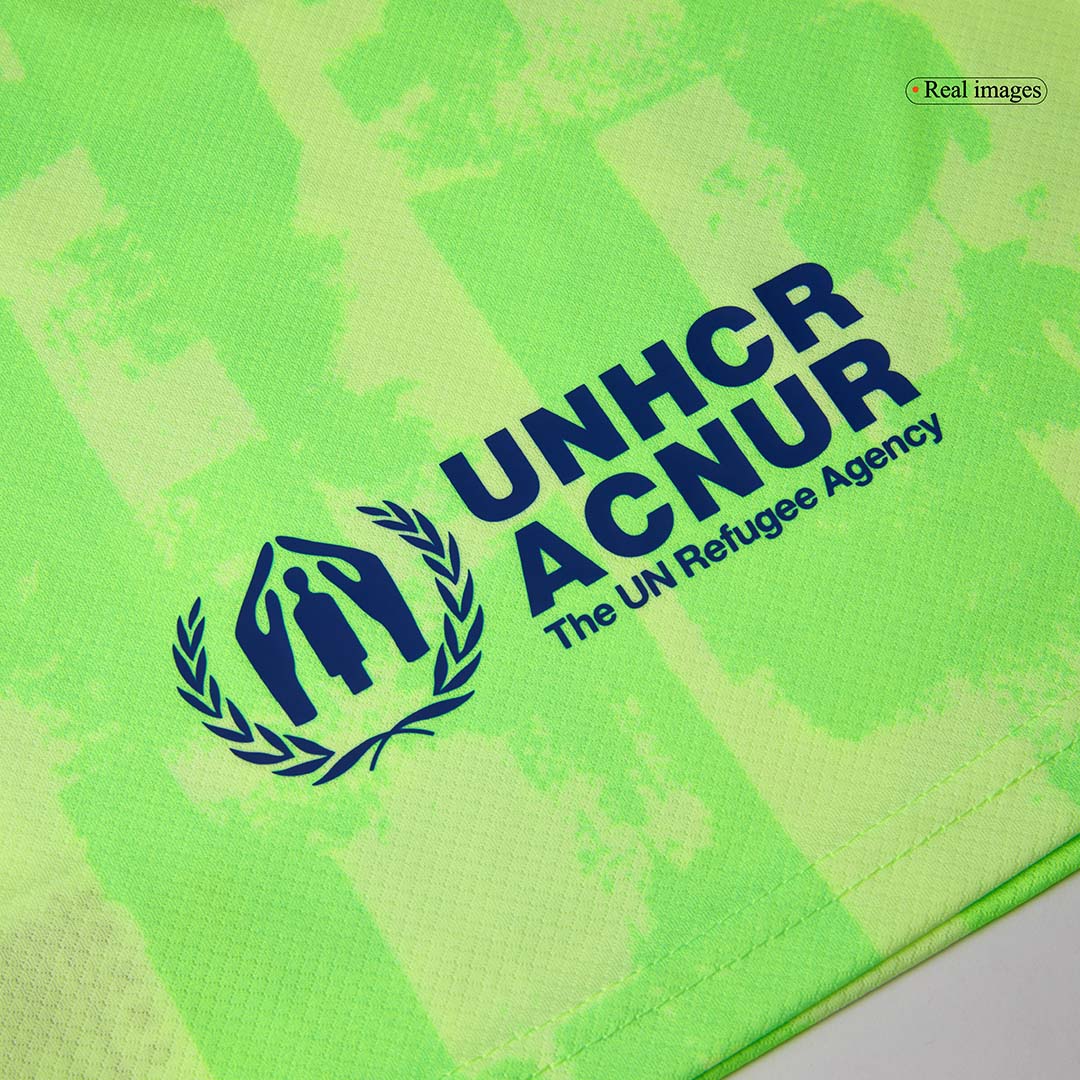 Barcelona Third Away Kids Soccer Jerseys Kit 2024/25   UCL (Spotify Logo Without Text)