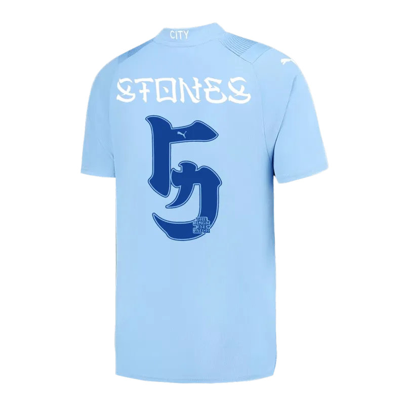 STONES #5 Manchester City Japanese Tour Printing Home Jersey 2023/24