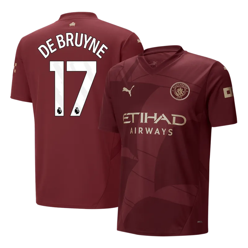 DE BRUYNE #17 Manchester City Third Away Soccer Jersey 2024/25