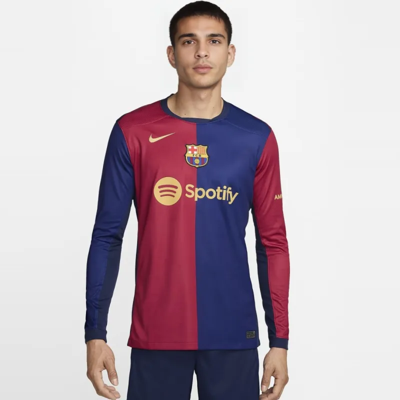 Barcelona Home Long Sleeve Soccer Jersey 2024/25