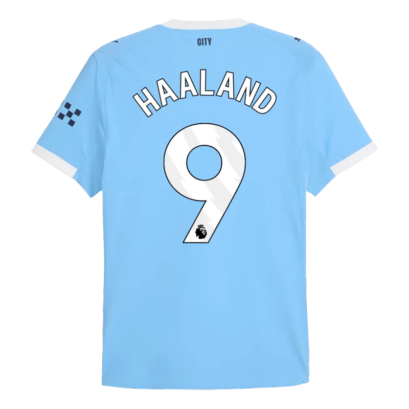 HAALAND #9 Manchester City Home Authentic Soccer Jersey 2025/26