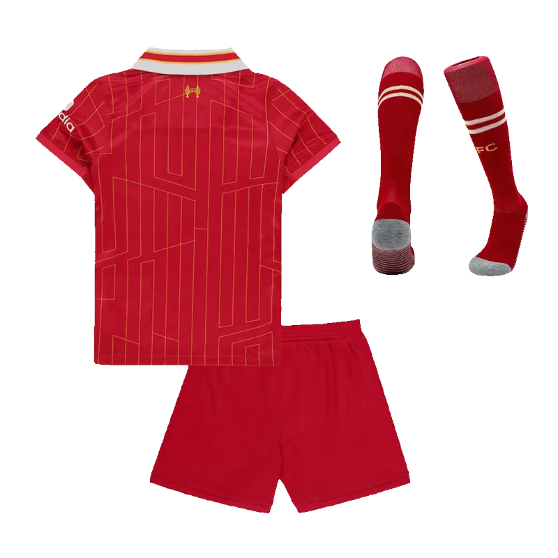Liverpool Home Kids Soccer Jerseys Full Kit 2024/25