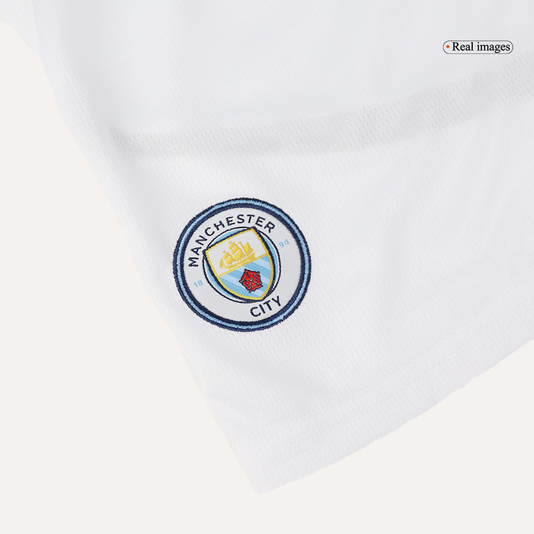Manchester City Home Kids Soccer Jerseys Kit 2024/25