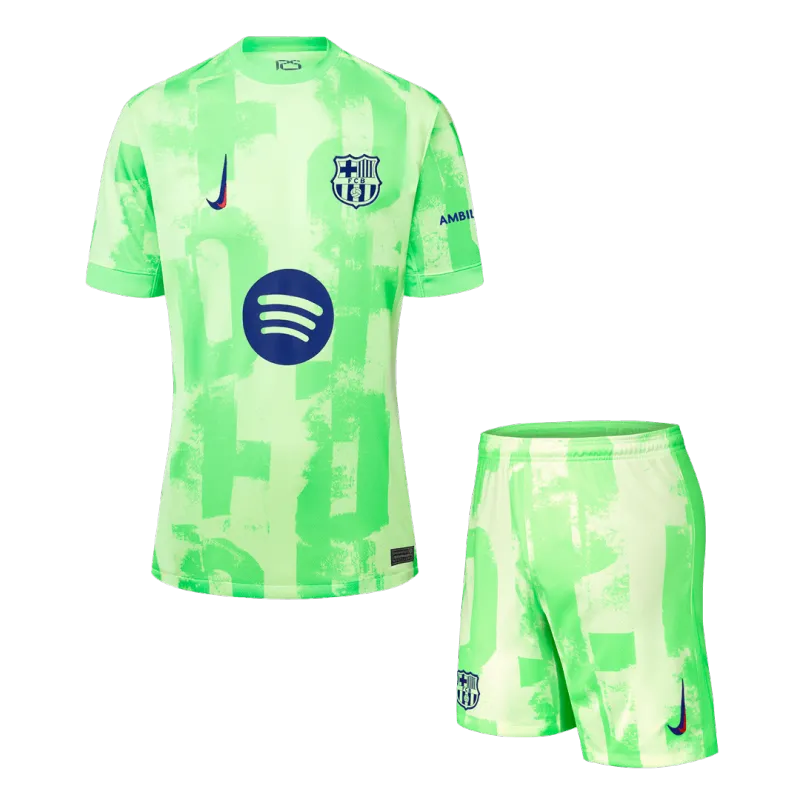 Barcelona Third Away Jerseys Kit 2024/25   (Spotify Logo Without Text)