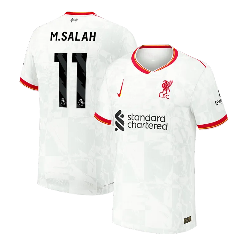 M.SALAH #11 Liverpool Third Away Authentic Soccer Jersey 2024/25