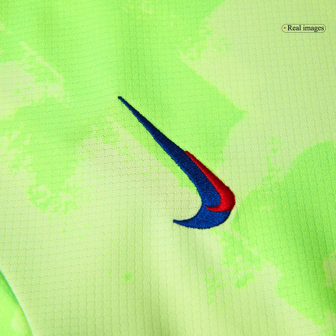 Barcelona Third Away Kids Soccer Jerseys Kit 2024/25   UCL (Spotify Logo Without Text)