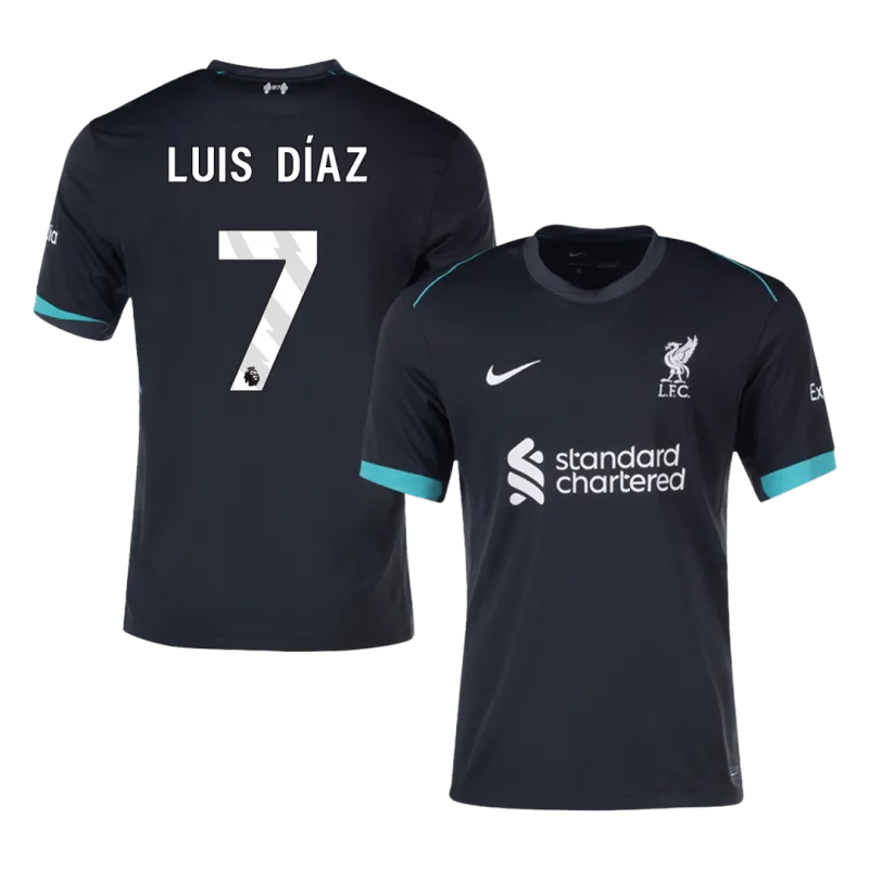 LUIS DÍAZ #7 Liverpool Away Soccer Jersey 2024/25