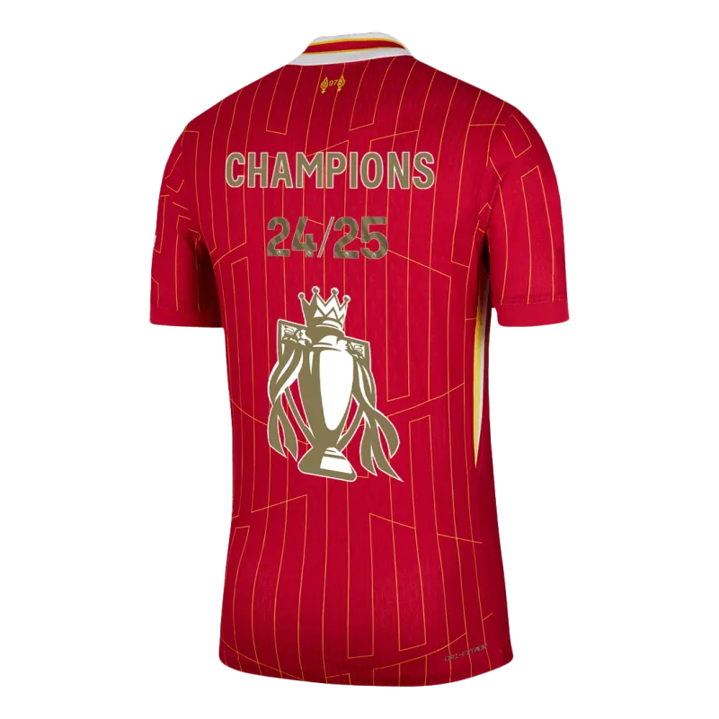 Liverpool Home Authentic Soccer Jersey 2024/25 CHAMPIONS 24/25