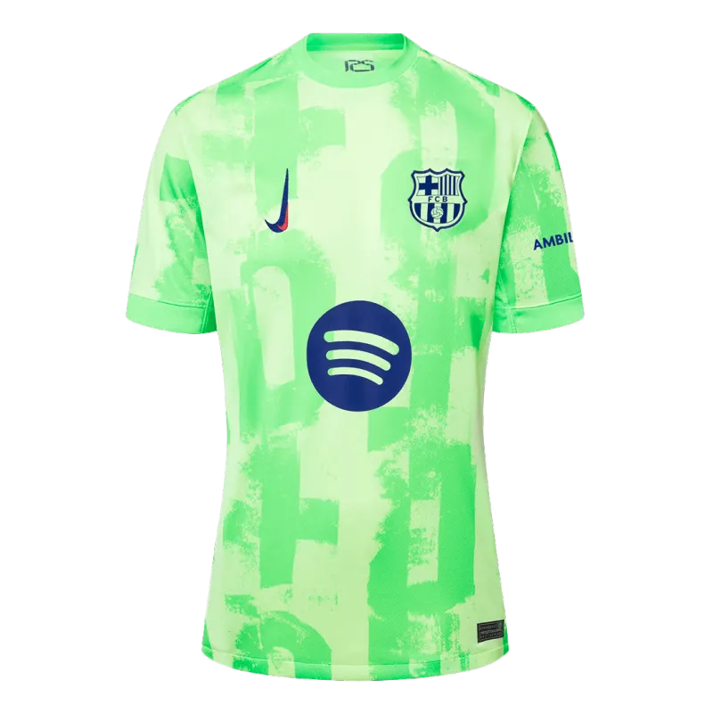 Barcelona Third Away Soccer Jersey 2024/25   (Spotify Logo Without Text)