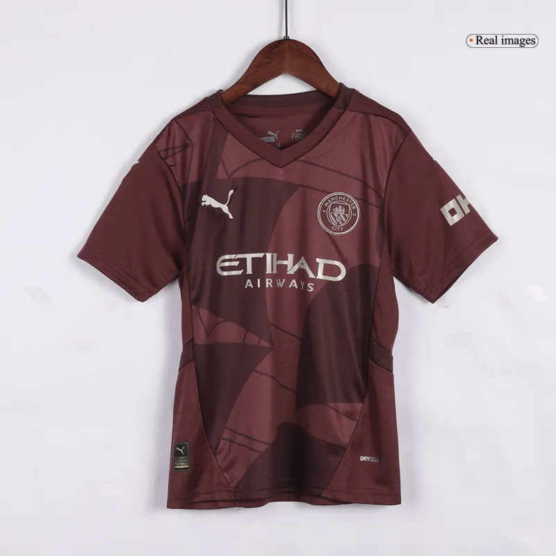 Manchester City Third Away Kids Soccer Jerseys Full Kit 2024/25