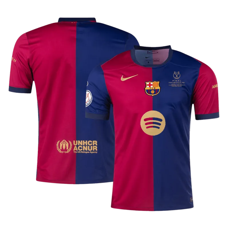 Barcelona Home Soccer Jersey 2024/25   Copa del Rey Final