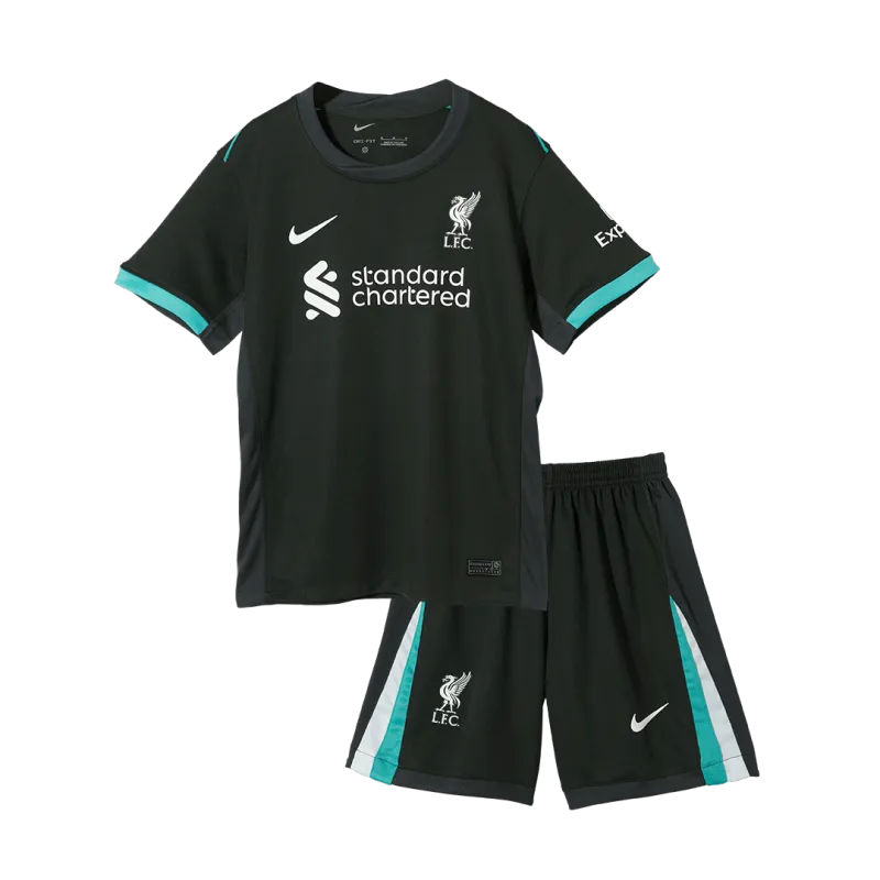 Liverpool Away Kids Soccer Jerseys Full Kit 2024/25