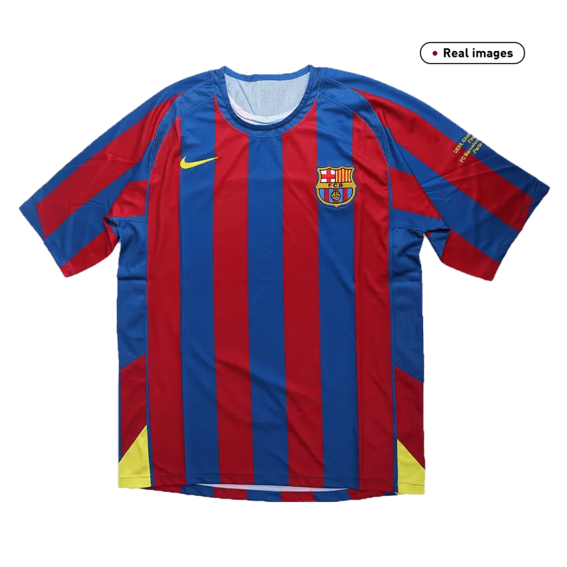 Vintage Soccer Jersey Barcelona Home 2005/06   UCL Final