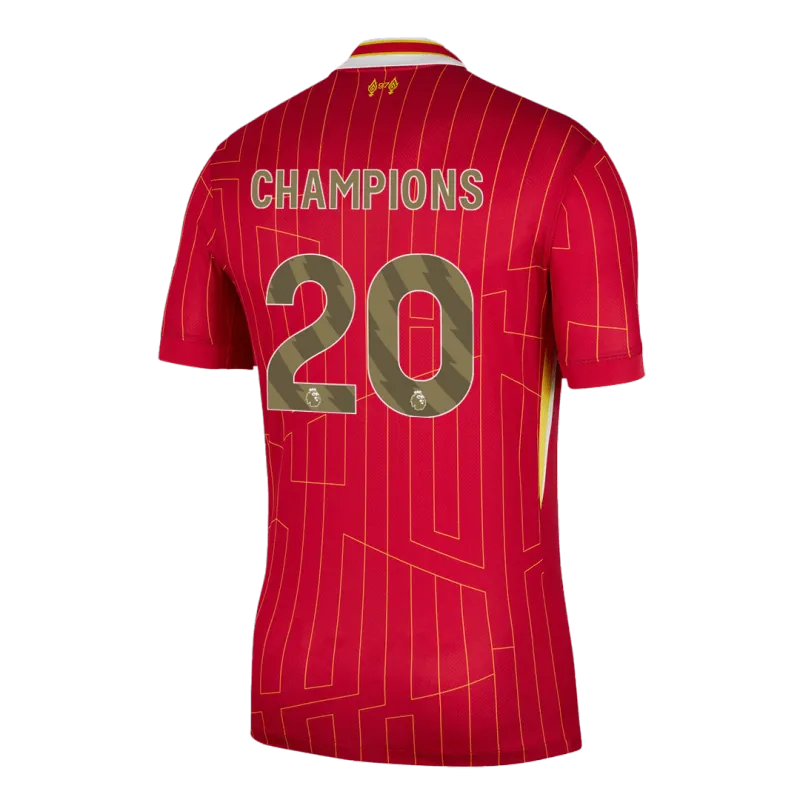 CHAMPIONS #20 Liverpool Home Soccer Jersey 2024/25