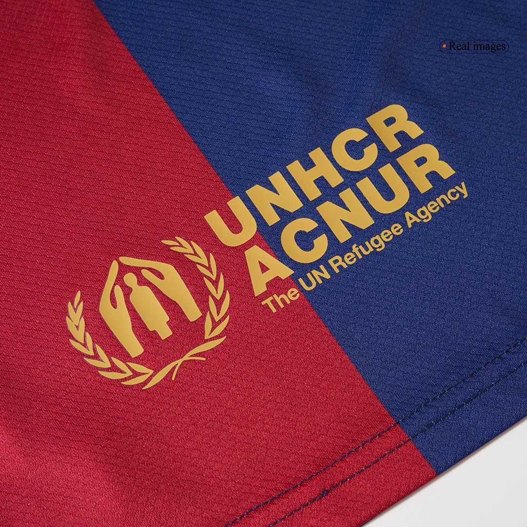 Barcelona Home Kids Soccer Jerseys Kit 2024/25   COLDPLAY