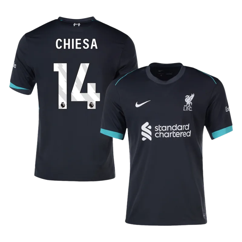 CHIESA #14 Liverpool Away Soccer Jersey 2024/25