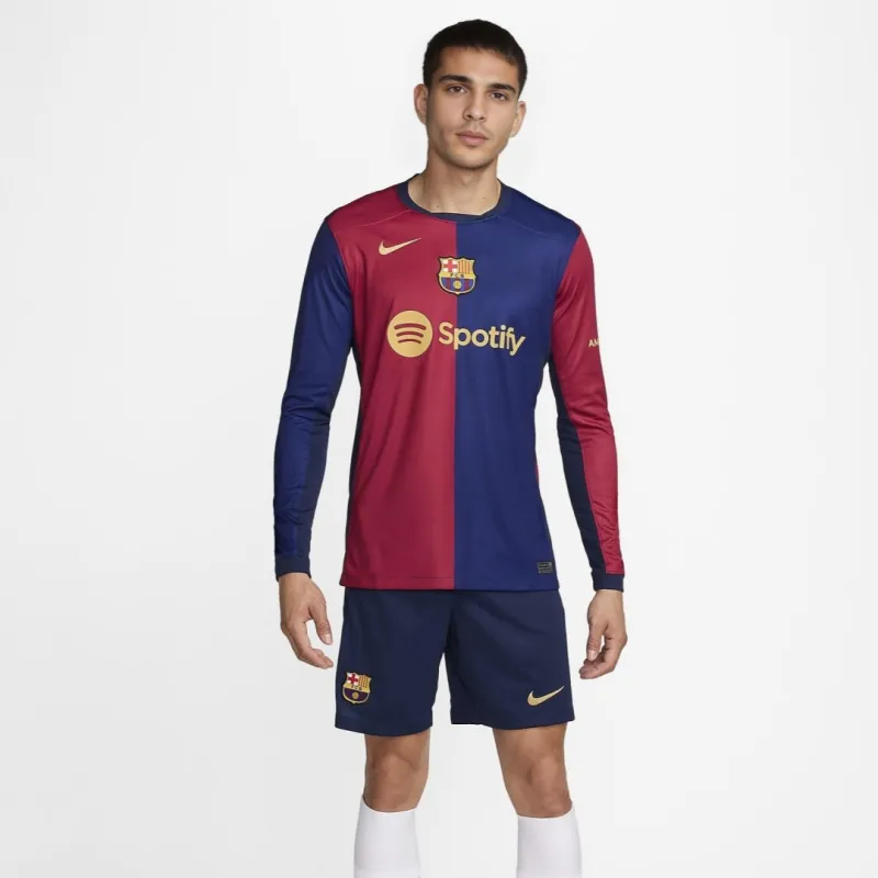 Barcelona Home Long Sleeve Soccer Jersey 2024/25