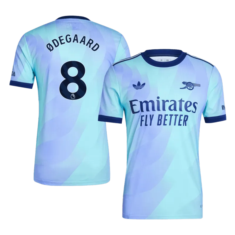 ØDEGAARD #8 Arsenal Third Away Authentic Soccer Jersey 2024/25