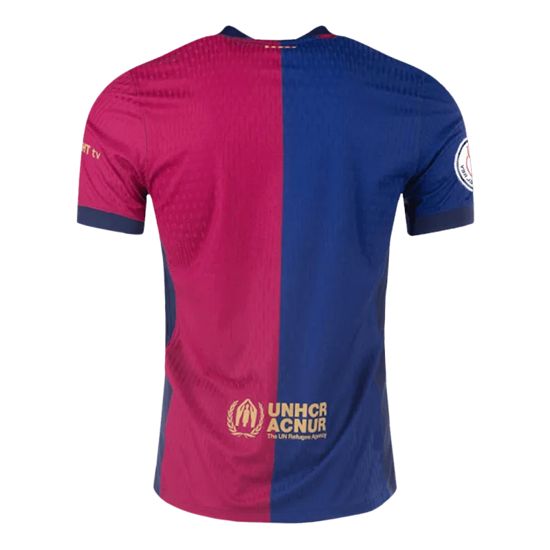 Barcelona Home Authentic Soccer Jersey 2024/25   Copa del Rey Final