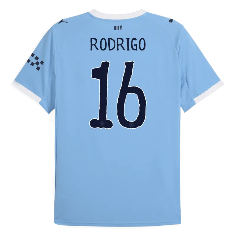 RODRIGO #16 Manchester City Home Soccer Jersey 2025/26   Club World Cup