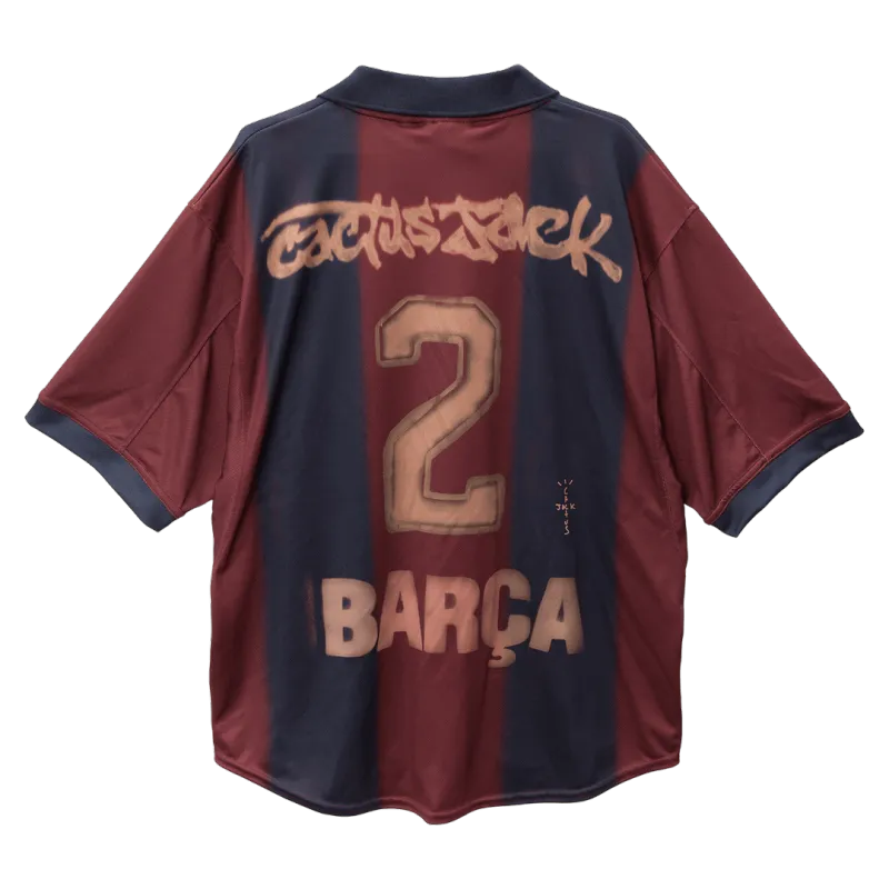 Vintage Soccer Jersey Barcelona X CJ Home 2000/01